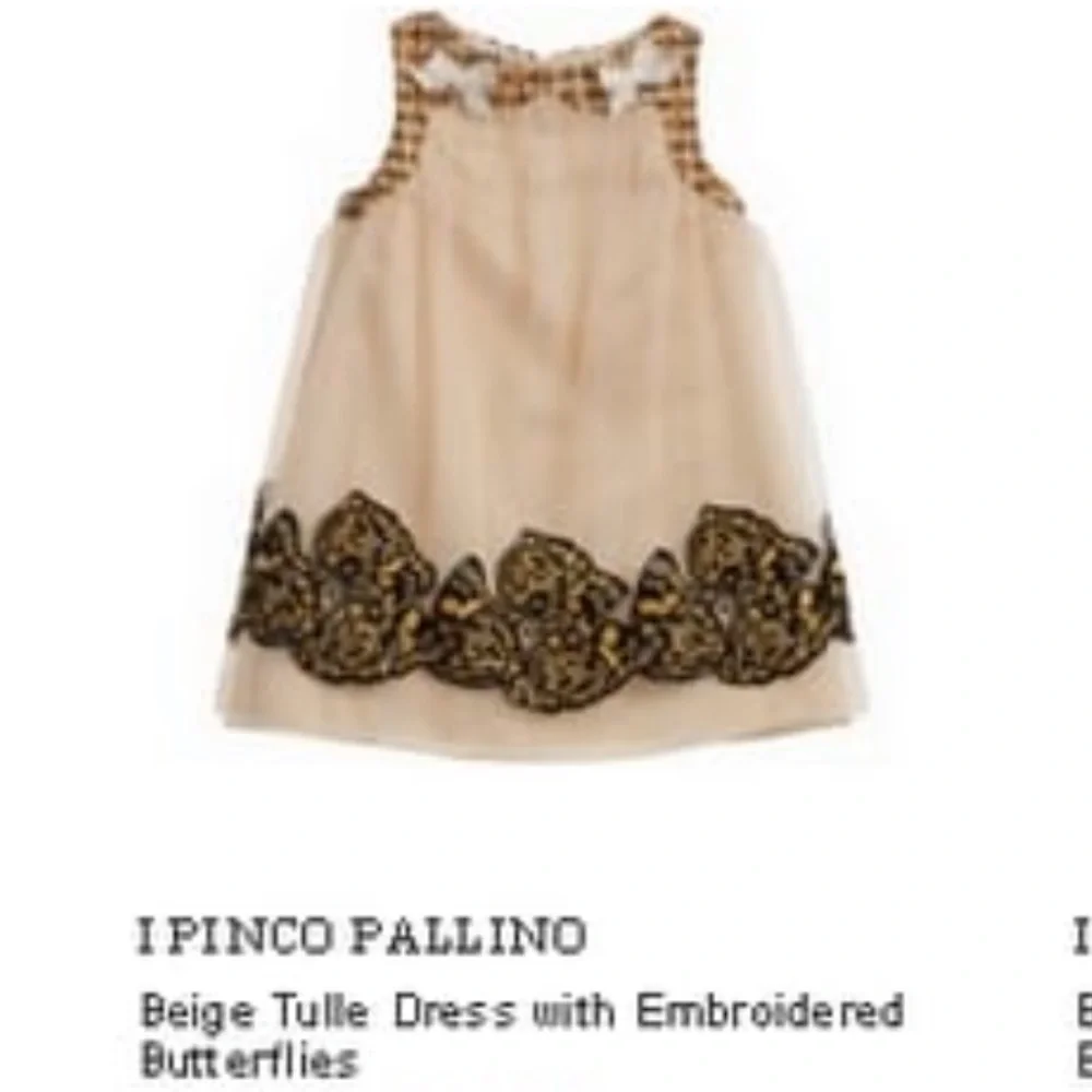 1950 I Pinco Pallino Tulle Butterly Dress size 10